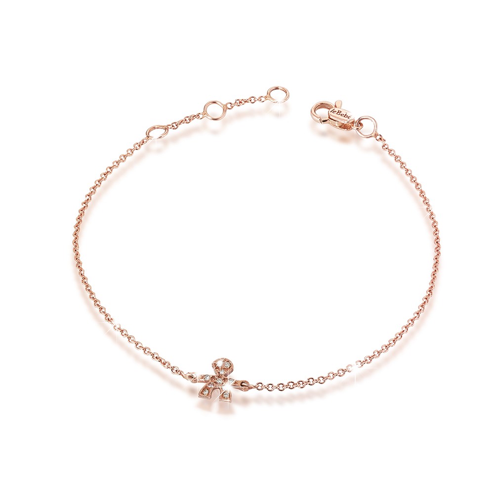 1 - Le Bebè LBB327 Rose Gold Bracelet "Le Briciole" collection