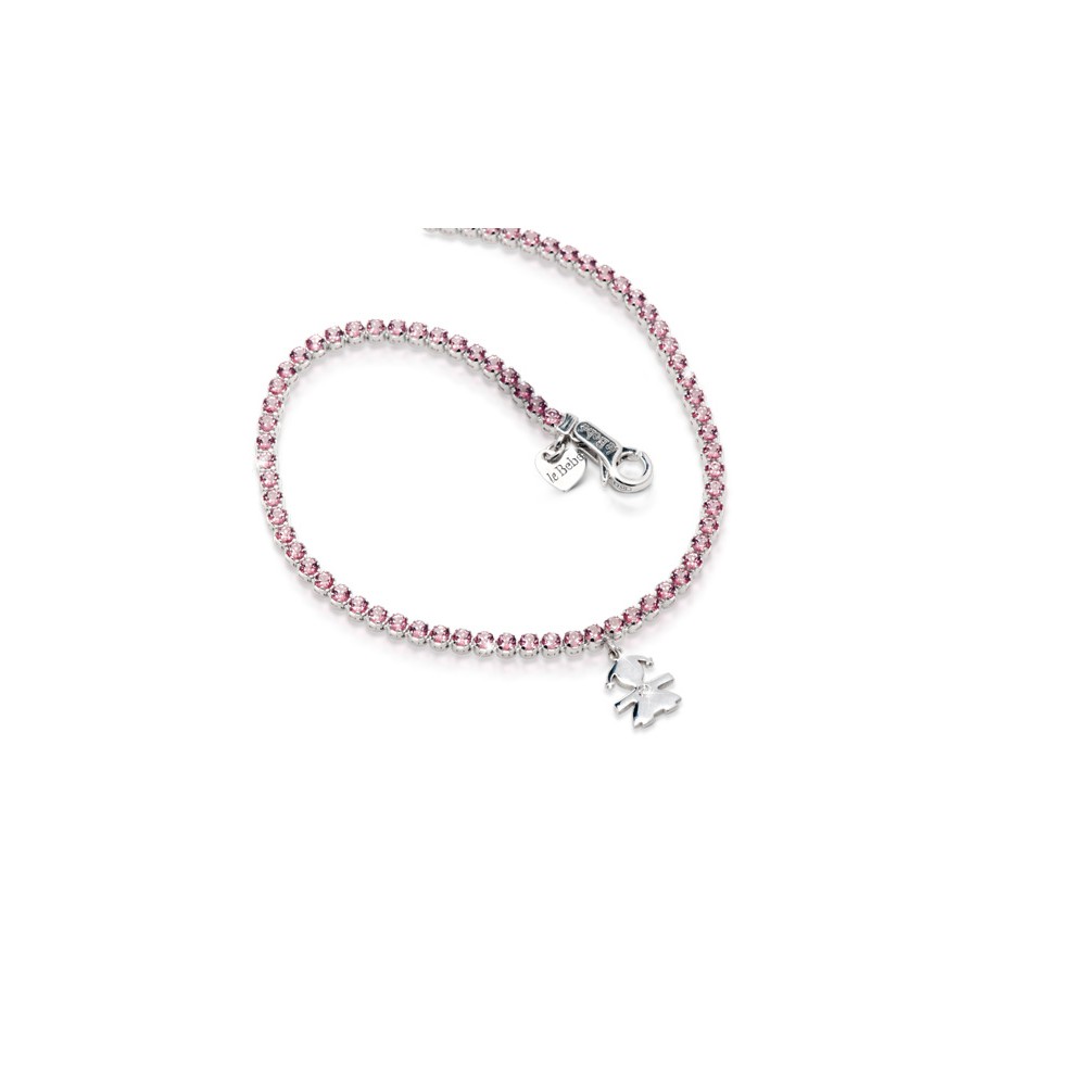 1 - Le Bebè Bracelet LBB131 18Kt White Gold "Tennis" collection