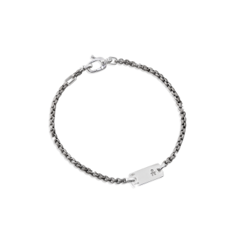 1 - Le Bebè Bracelet LBU011 White Gold 9 Kt "I Valori" collection