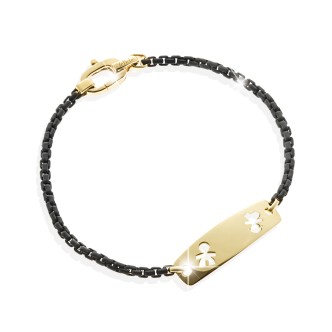 1 - Le Bebè Bracelet LBU006 9 Kt Yellow Gold "I Valori" collection