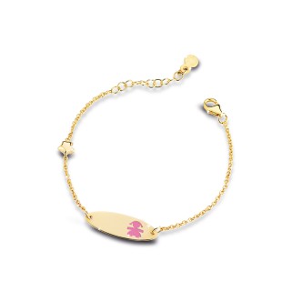 1 - Le Bebè Bracelet PMG016 Yellow Gold 9 Kt Primegioie collection