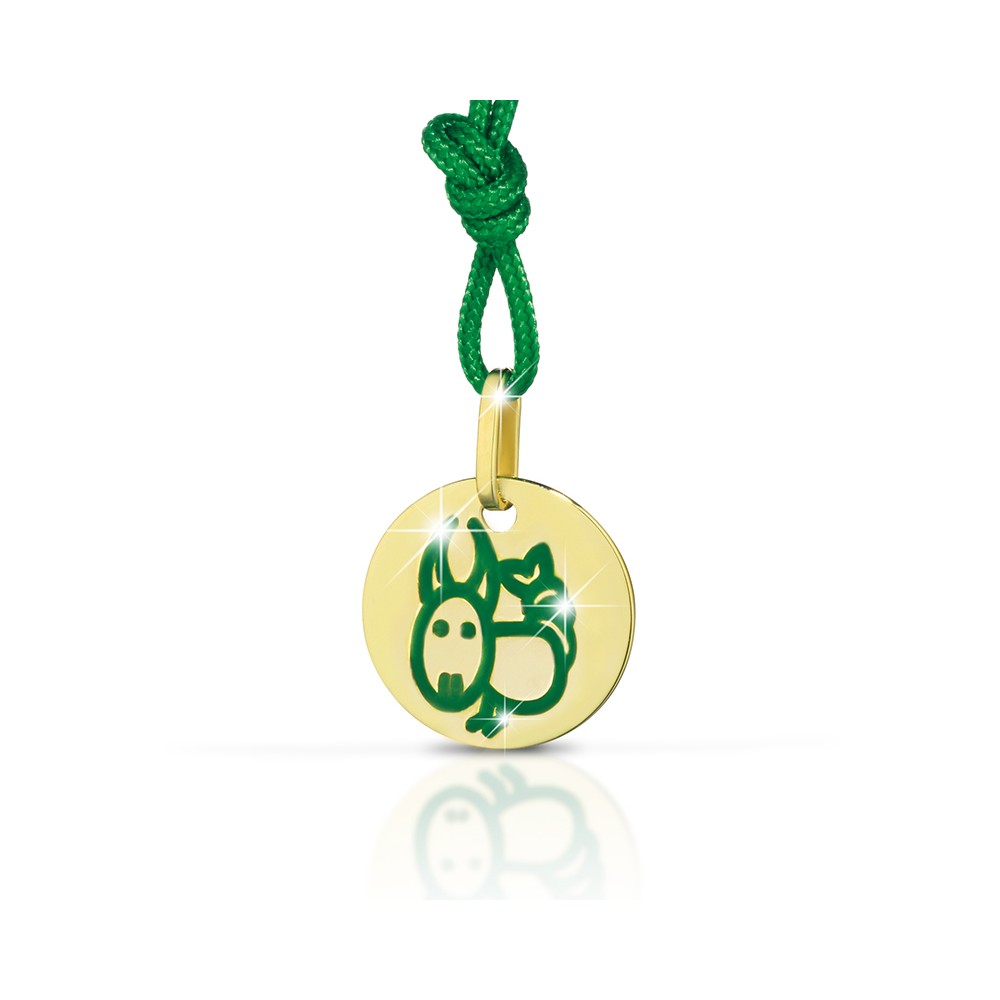 1 - Le Bebè Capricorn Pendant PMG110 Yellow Gold Zodiaco collection