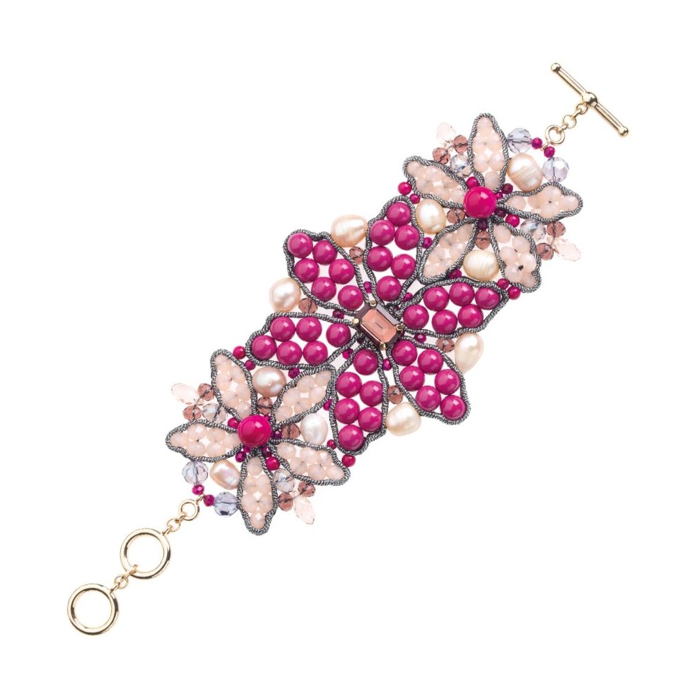 1 - Ottaviani 500213B bracelet with stones and pearls Bijoux collection