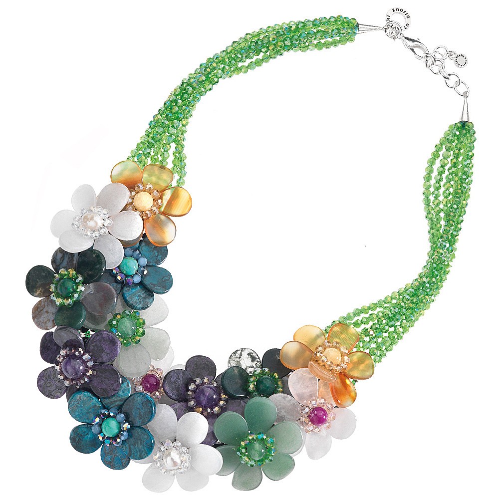 1 - Ottaviani 500106C necklace with crystals and stones Bijoux collection