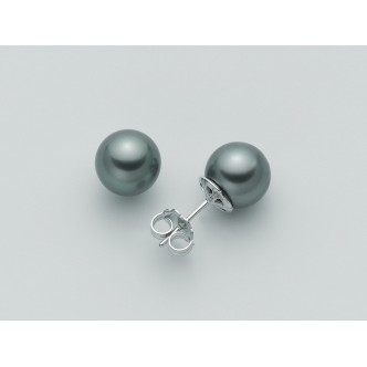 1 - Nimei Earrings PTM859B Gold 750/1000 with pearl South Sea collection