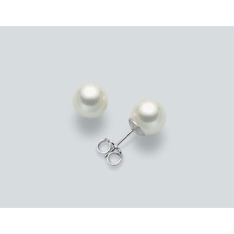 1 - Earrings Nimei PAA859BN Gold 750/1000 with pearls Gemelle Akoya collection