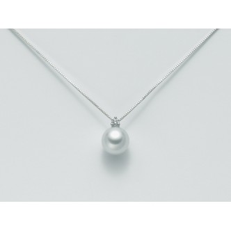 1 - Nimei Necklace PCL4315A Gold 750/1000 with diamonds and pearl South Sea collection