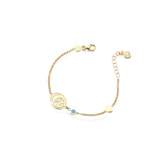 1 - Le Bebè Bracelet PMG084 Yellow Gold 9 Kt Proteggimi collection