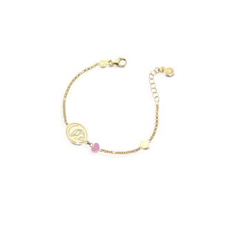 1 - Bracciale Le Bebè PMG085 Oro Giallo 9 Kt collezione Proteggimi