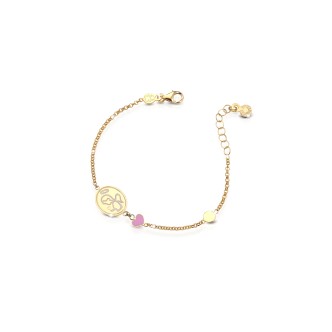 1 - Bracciale Le Bebè PMG089 Oro Giallo 9 Kt collezione Proteggimi