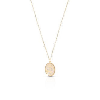 1 - Collana Le Bebè PMG082 Oro Giallo 9 Kt collezione Proteggimi