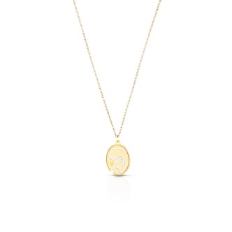 1 - Le Bebè Necklace PMG083 Yellow Gold 9 Kt Proteggimi collection