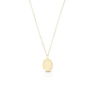 1 - Collana Le Bebè PMG086 Oro Giallo 9 Kt collezione Proteggimi