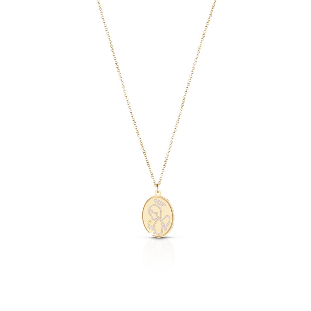 1 - Collana Le Bebè PMG087 Oro Giallo 9 Kt collezione Proteggimi