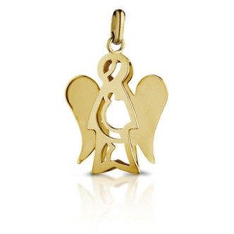 1 - Pendant Roberto Giannotti PZ620 Yellow Gold Angeli collection