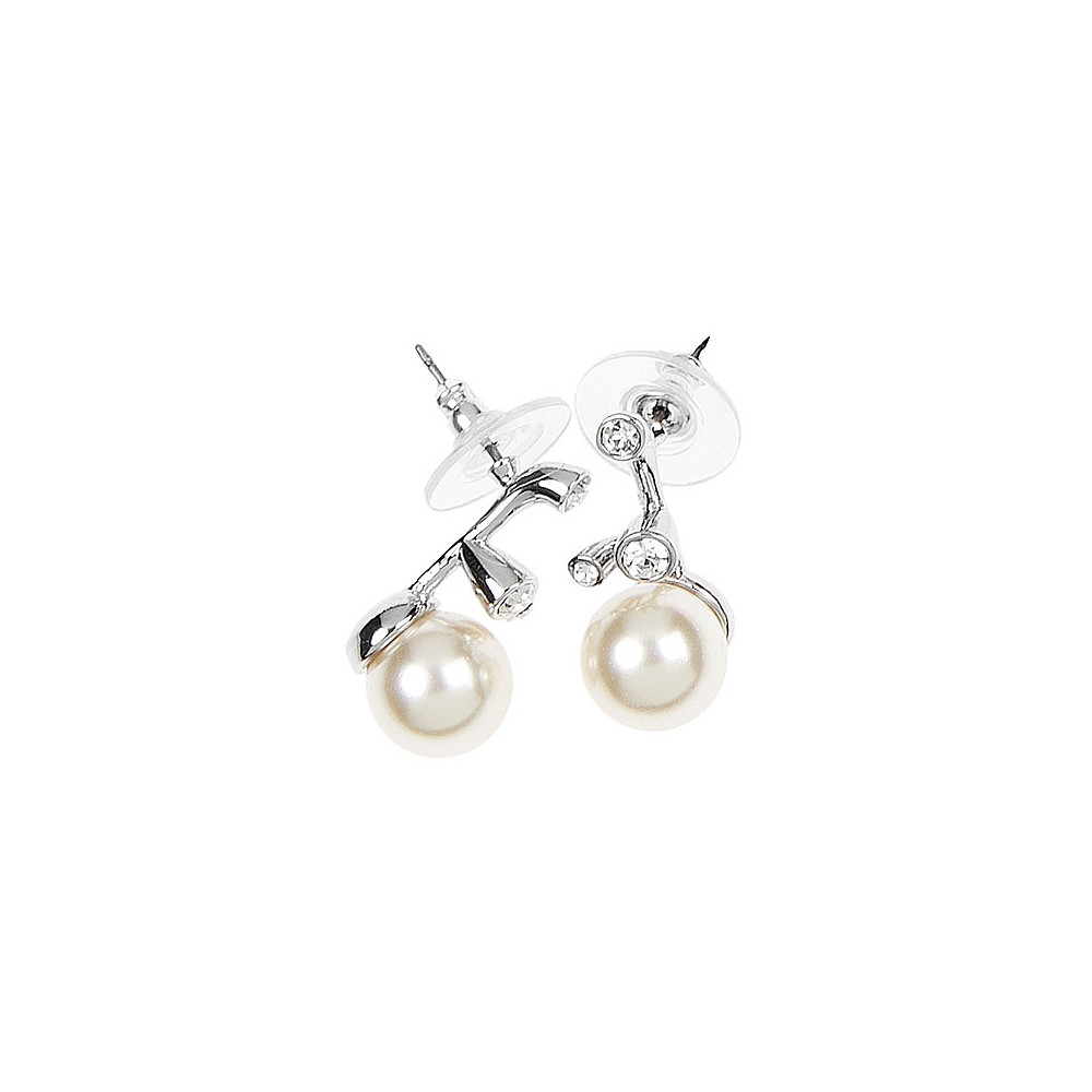 1 - Ottaviani 500309O earrings with pearls and crystals