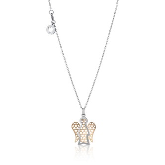 1 - Necklace Roberto Giannotti NKT254 White Gold Angeli collection