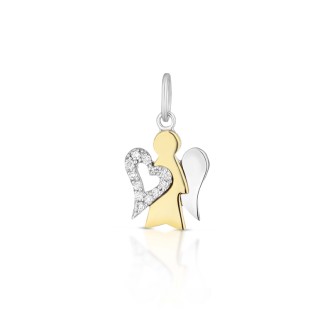 1 - Pendant Roberto Giannotti PZ637 Yellow Gold Angeli collection