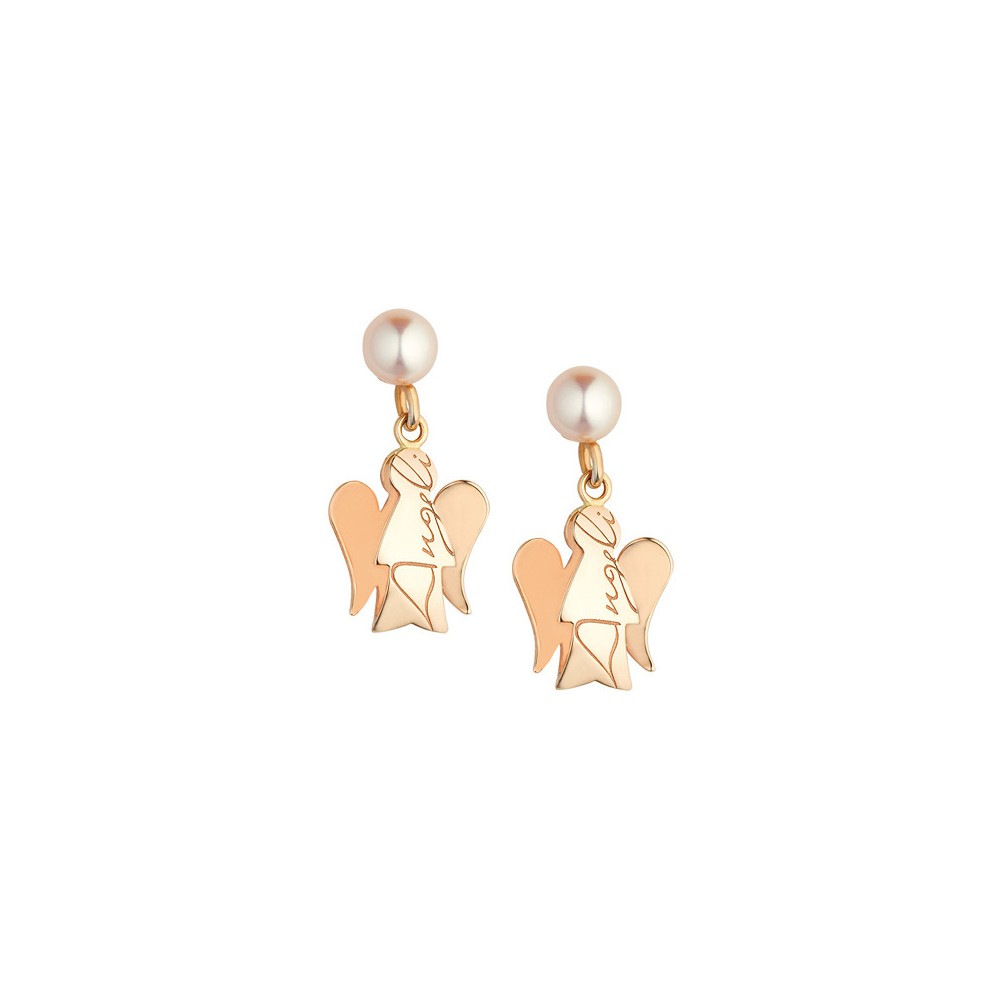 1 - Roberto Giannotti NKT184R Rose Gold Angeli collection earrings