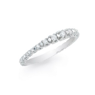 1 - Artlinea Ring ADF208DB14-4B 18Kt White Gold with diamonds collection Forever