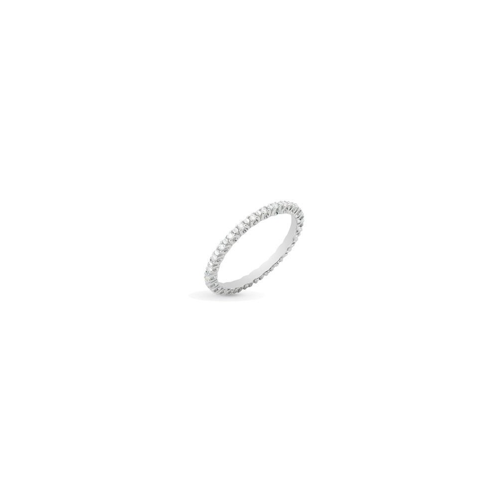 1 - Artlinea Ring ADF199DB14-4B 18Kt White Gold with diamonds collection Forever