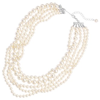 1 - Ottaviani 500287C multi-strand necklace with pearls Bijoux collection