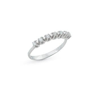 1 - Anello Artlinea AD603/DB-4B Oro Bianco 18Kt con diamanti collezione Persempre