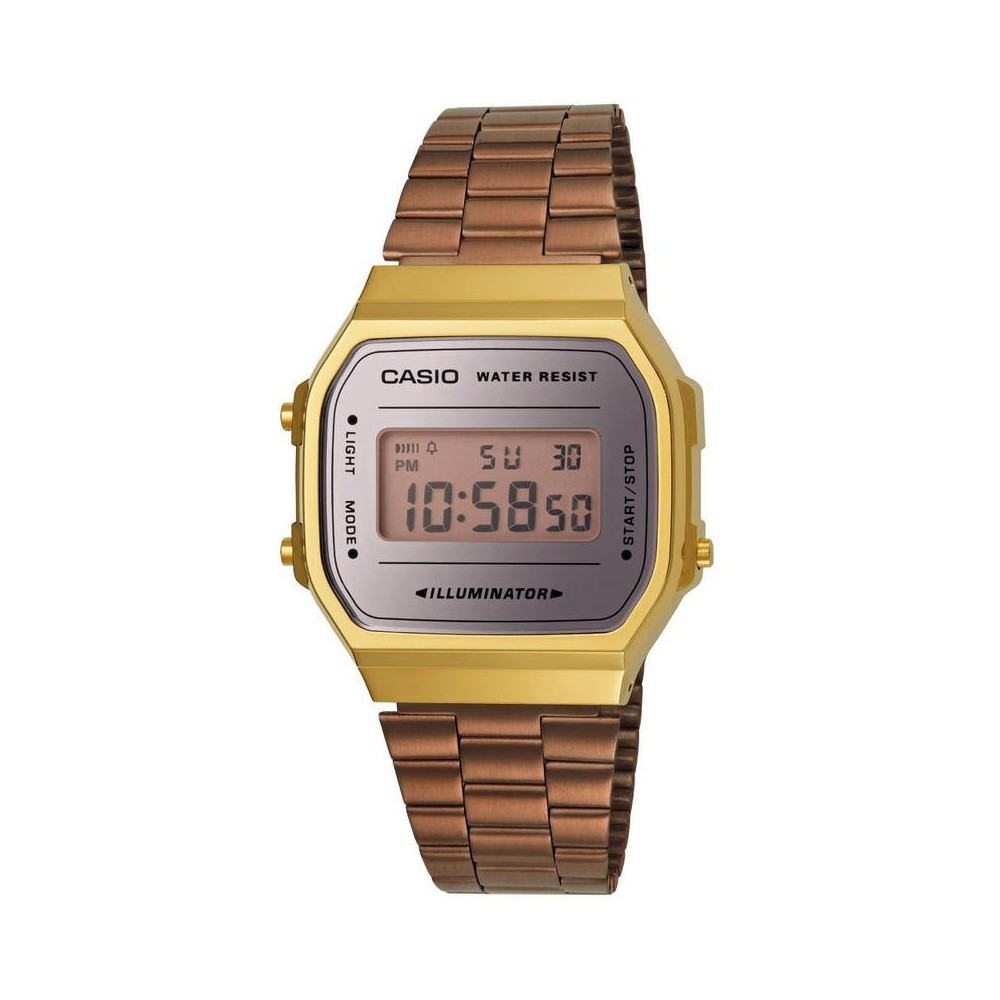 1 - Casio watch woman digital Vintage A168WECM-5EF steel strap