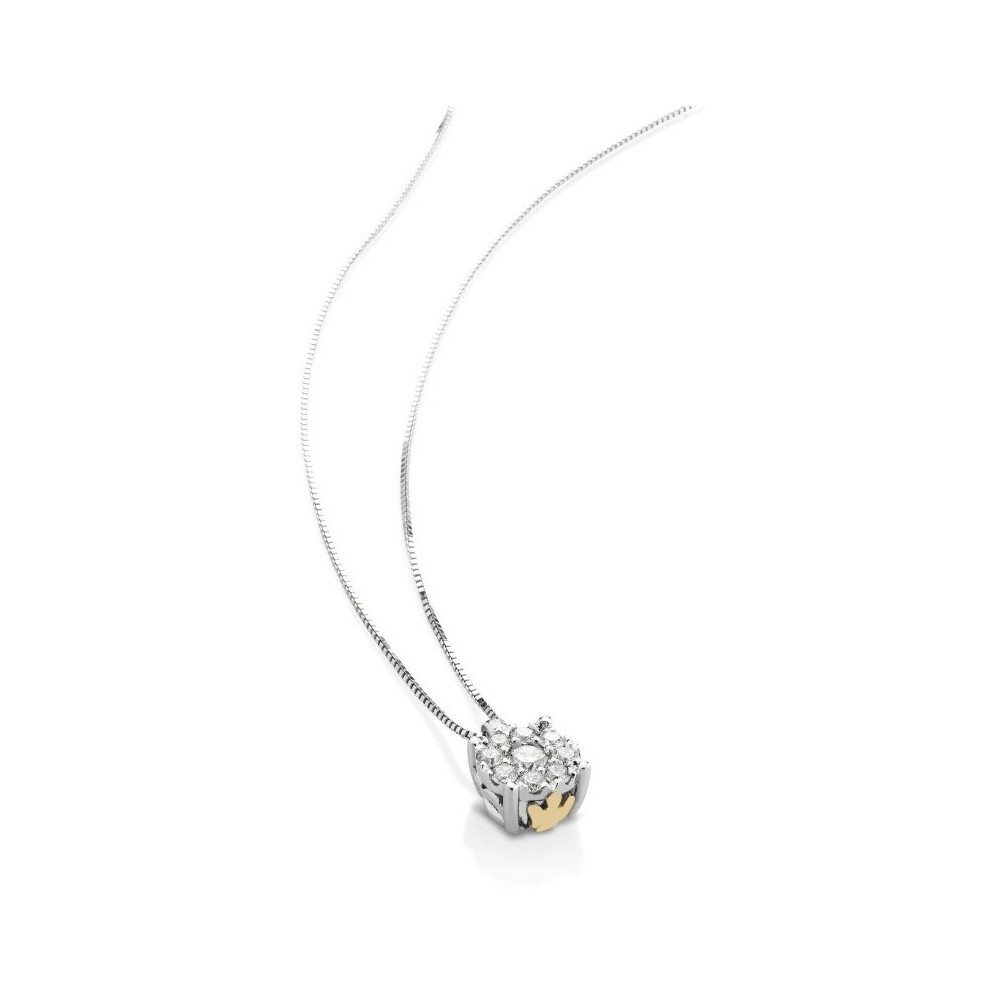 1 - Roberto Giannotti LUX01 Gold and Diamonds necklace "Luce degli Angeli" collection