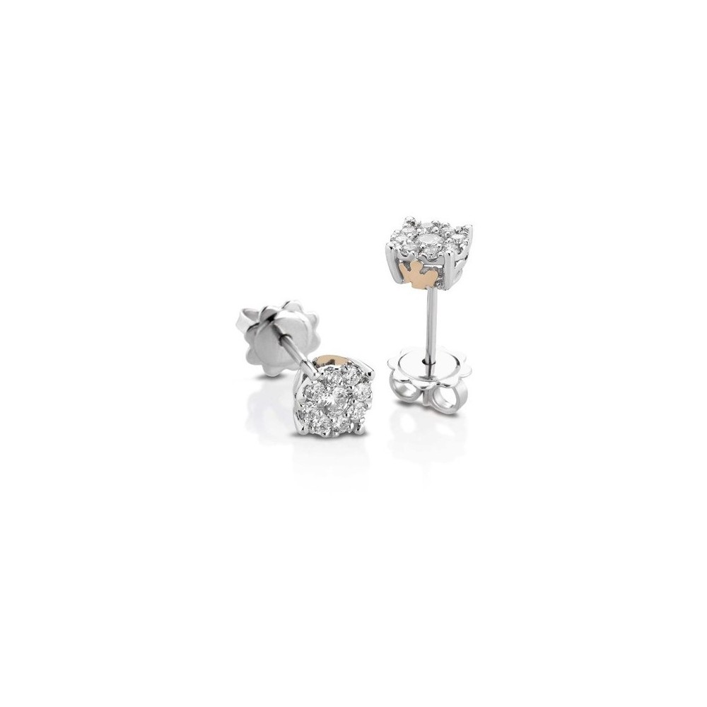 1 - Roberto Giannotti LUX07 Gold and Diamonds Earrings collection "Luce degli Angeli"