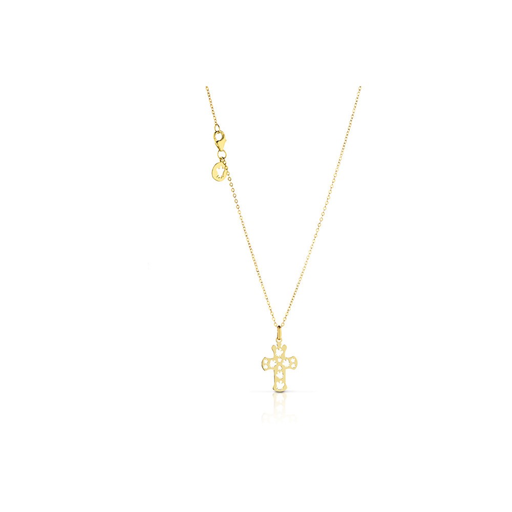 1 - Necklace Roberto Giannotti NKT211 Yellow Gold 9Kt Angeli collection