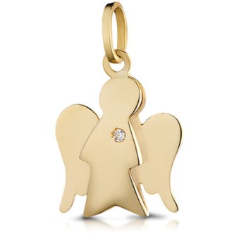 1 - Pendant Roberto Giannotti NKT194 Yellow Gold 9Kt Angeli collection