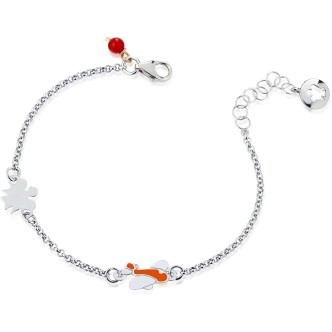 1 - Roberto Giannotti Bracelet NKT276 White Gold 9 Kt Il Giardino degli Angeli collection