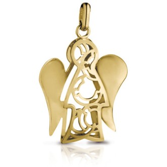 1 - PZ585G Roberto Giannotti Yellow Gold pendant Gli Angeli collection