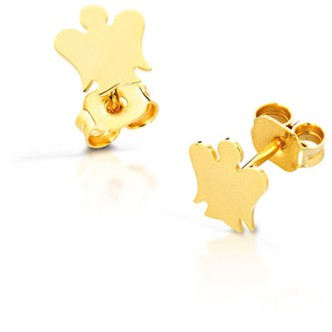 1 - Roberto Giannotti NKT208 Yellow Gold Earrings Gli Angeli collection