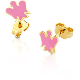 1 - Roberto Giannotti NKT209 Yellow Gold Earrings Gli Angeli collection