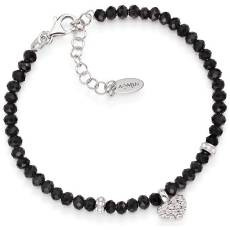 1 - Bracciale Amen POPHB Argento 925 con cristalli collezione San valentino