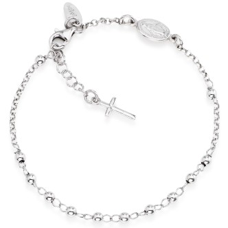 1 - Bracciale Amen BROB4 Argento 925 con palline collezione Rosario