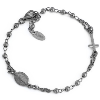 1 - Bracciale Amen BRON3 Argento 925 collezione Rosario