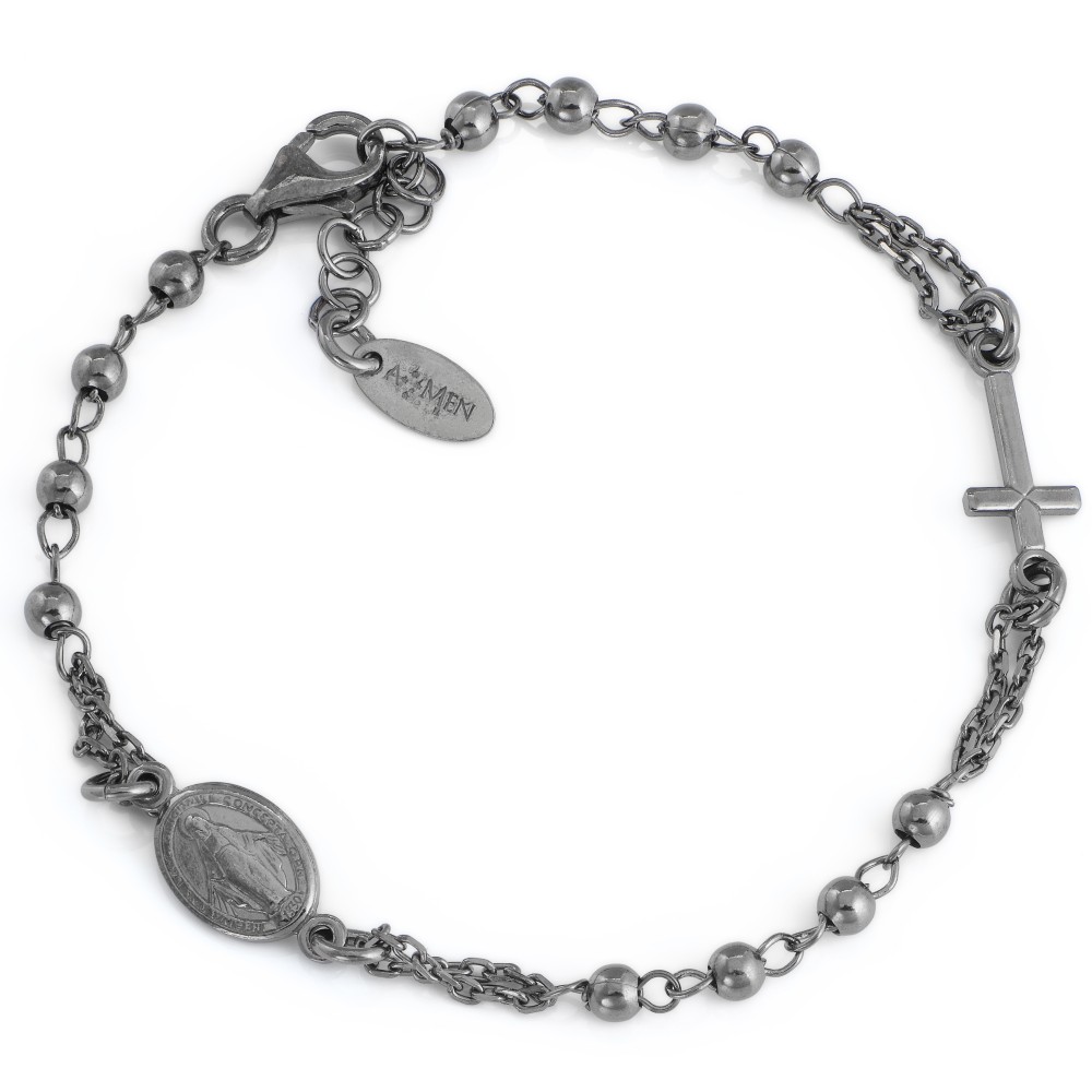 1 - Amen bracelet BRON3 Silver 925 Rosario collection