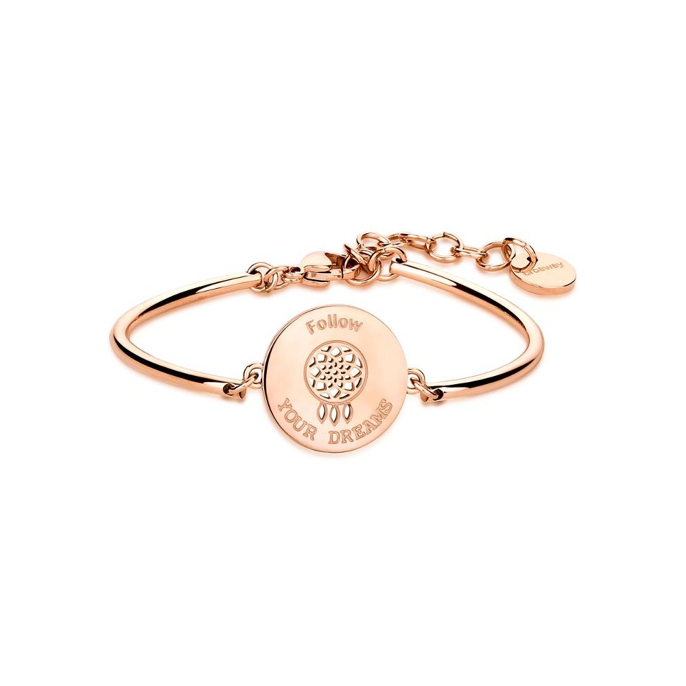 1 - Bracelet Brosway BHK28 dreamcatcher in 316L steel with PVD Rose Gold Chakra collectio