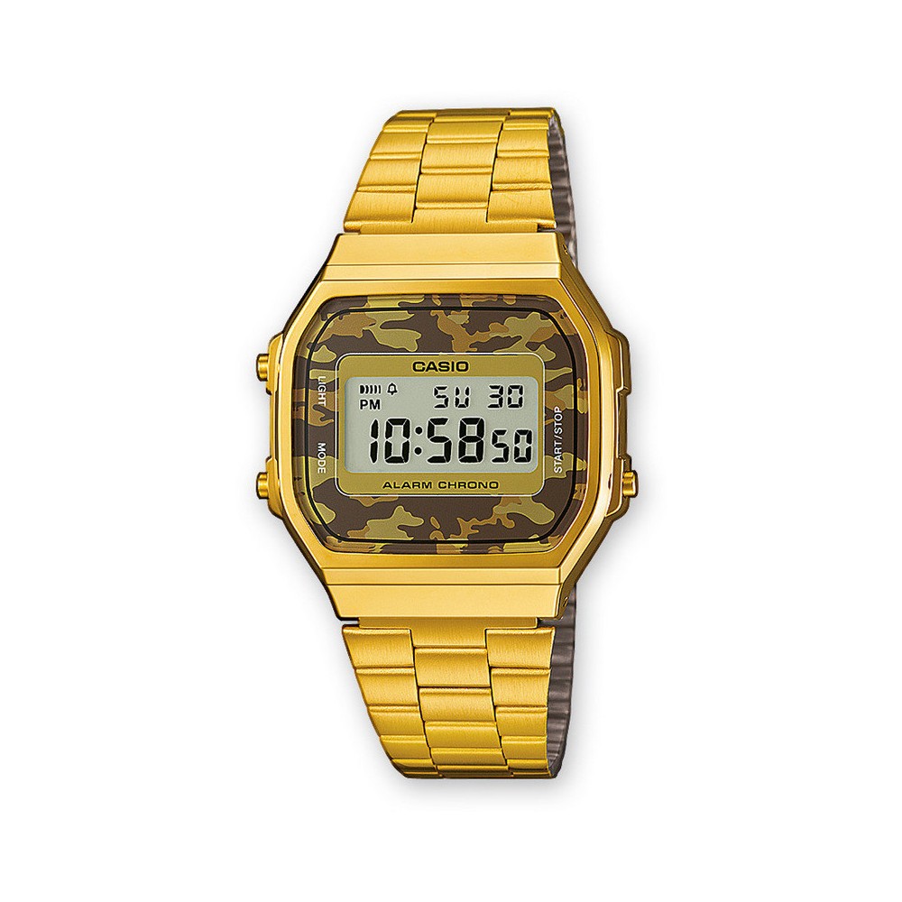 1 - Orologio Casio unisex digitale cinturino acciaio Casio Collection A168WEGC-5EF