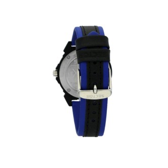 1 - Sector watch Polycarbonate man time only analogue leather strap R3251197061 Expander 90